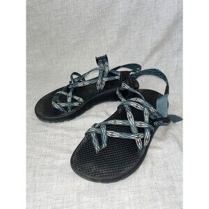 Chaco Sandal Women 8 ZX2 Classic Sports Strappy Slingback Teal Hiking Toe Loop